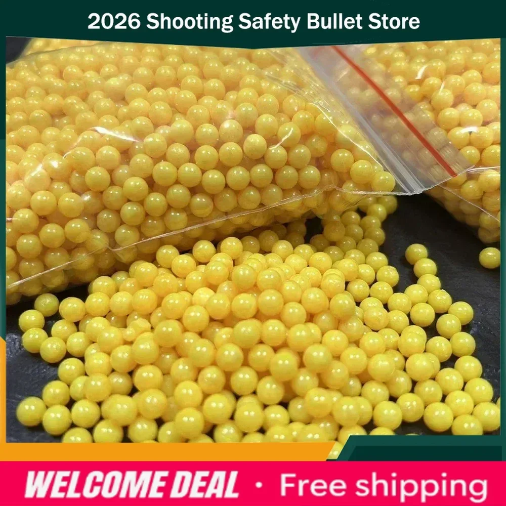 2029 2026 1000 Balas de Airsoft BBs de 0.12g para Caza y Tiro, 6mm, Bolas de Plástico para Rifle, Bolas de Pintura Amarilla, Nuevas