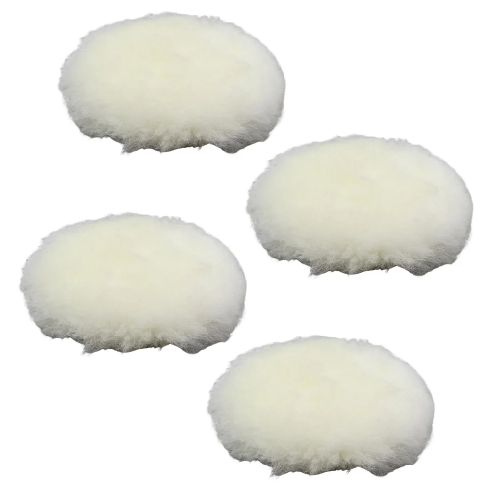 This Convenient Set Contains Four Buffing Discs Made From Soft Wool Sized At One Hundred Twenty Five Millimeters