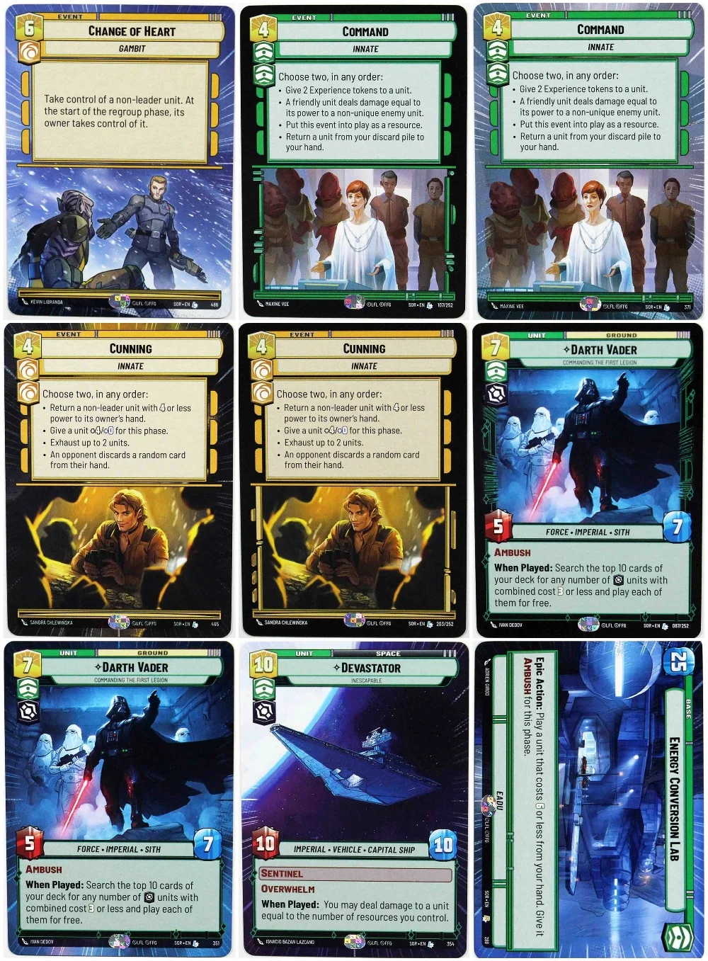 

Обычный SWUDB Proxy Change of Heart Cunning Command Armor SHD Коллекция коллекционных карточек игрушки в подарок