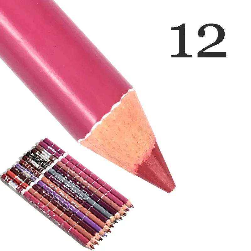 

28 Color Waterproof lipliner Long acting Makeup Pen Lipstick Women's Lip Makeup