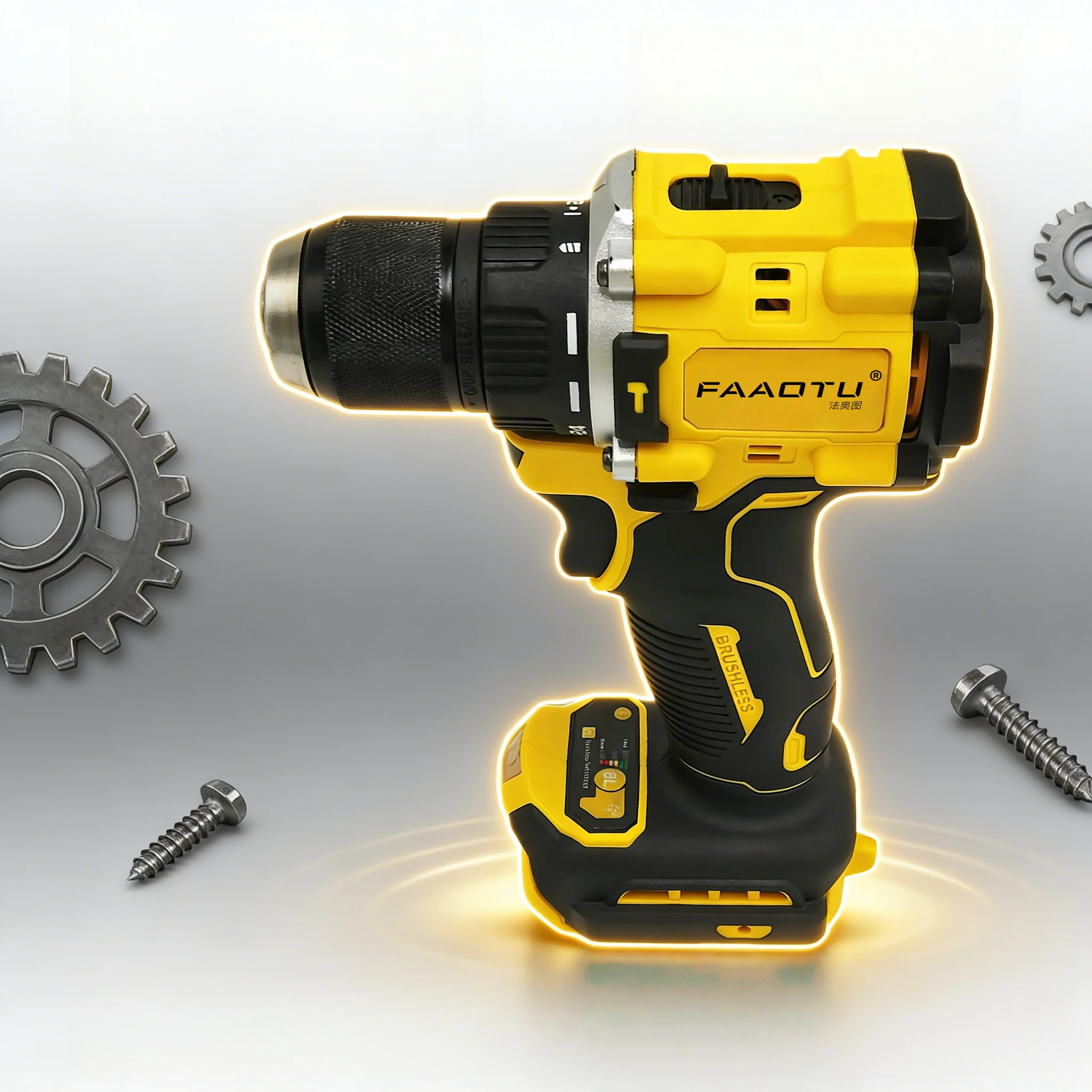 FAAOTU 805 cordless brushless drill,functions the same as DW,suitable for wood and metal Compatible with DW batteries NO battery