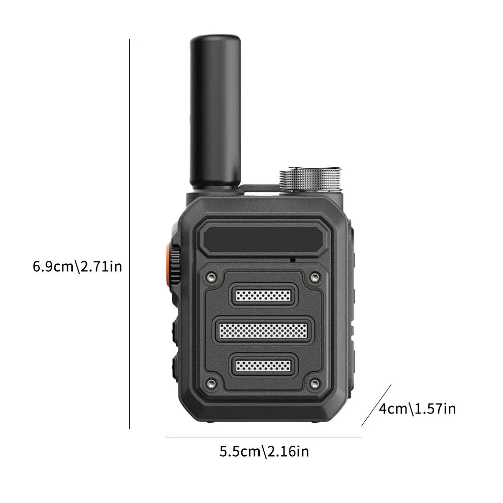 G63 Mini Walkie Talkie Portable Type-C Charging Walkie-talkies 5000mAh Portable Radio For Outdoors