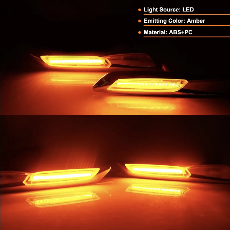 2Pcs LED Side Marker Light Indicator Lamp For BMW E81 E82 E87 E88 E90 E91 E92 E93 E60 E61 X1 E84 X3 E83 Replace OEM 63137253325 view 3
