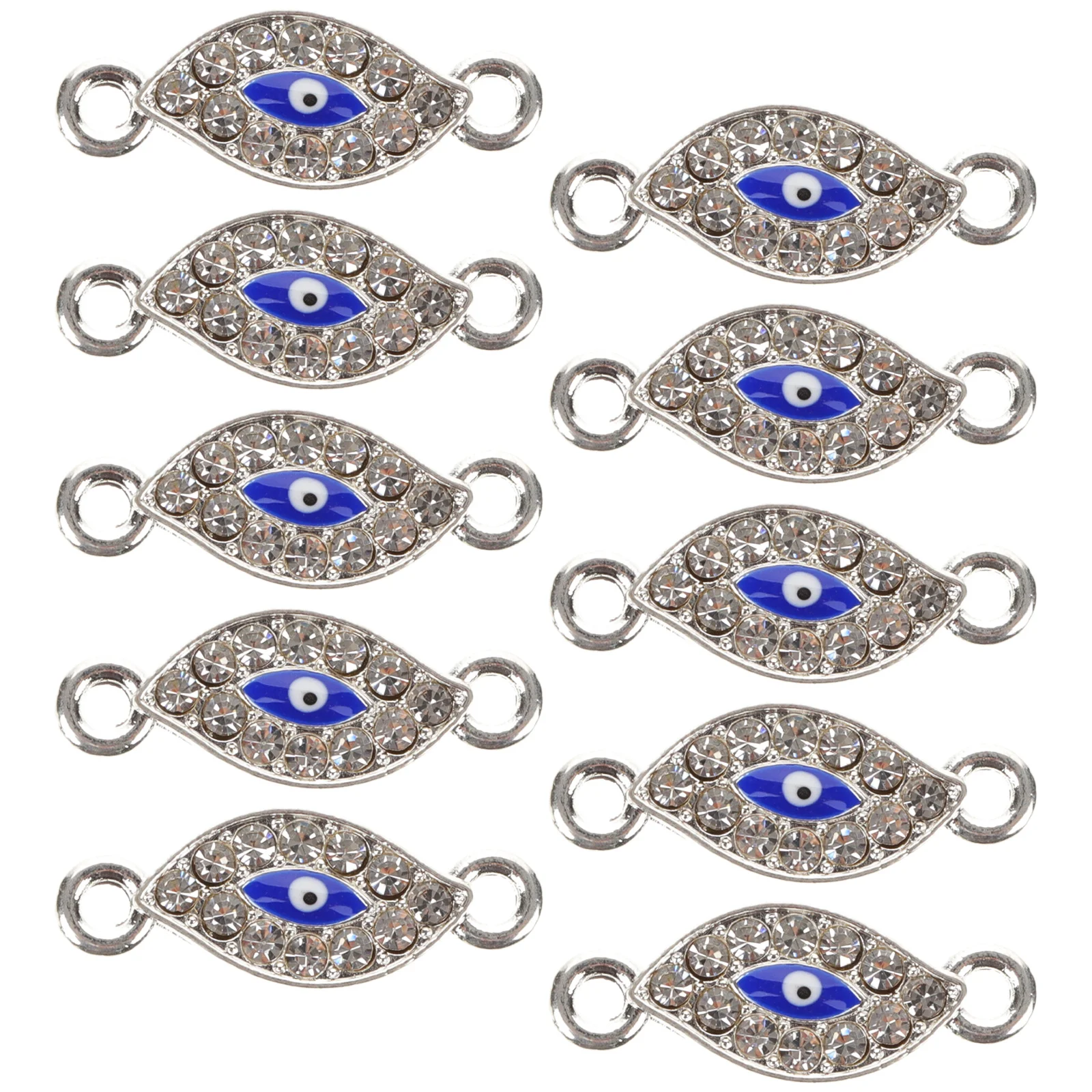 

20Pcs Evil Eye Jewelry Alloy Charms Hanging Pendants DIY Craft Making Supplies Bracelet Necklace Keychain Accessories Gift