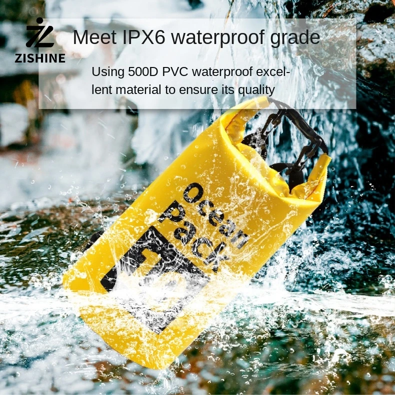 Outdoor PVC Waterproof Dry Bag 5L 10L 20L 30L Outdoor Diving Foldable Storage Man Women Beach Swimming BaRafting Ocean Bag