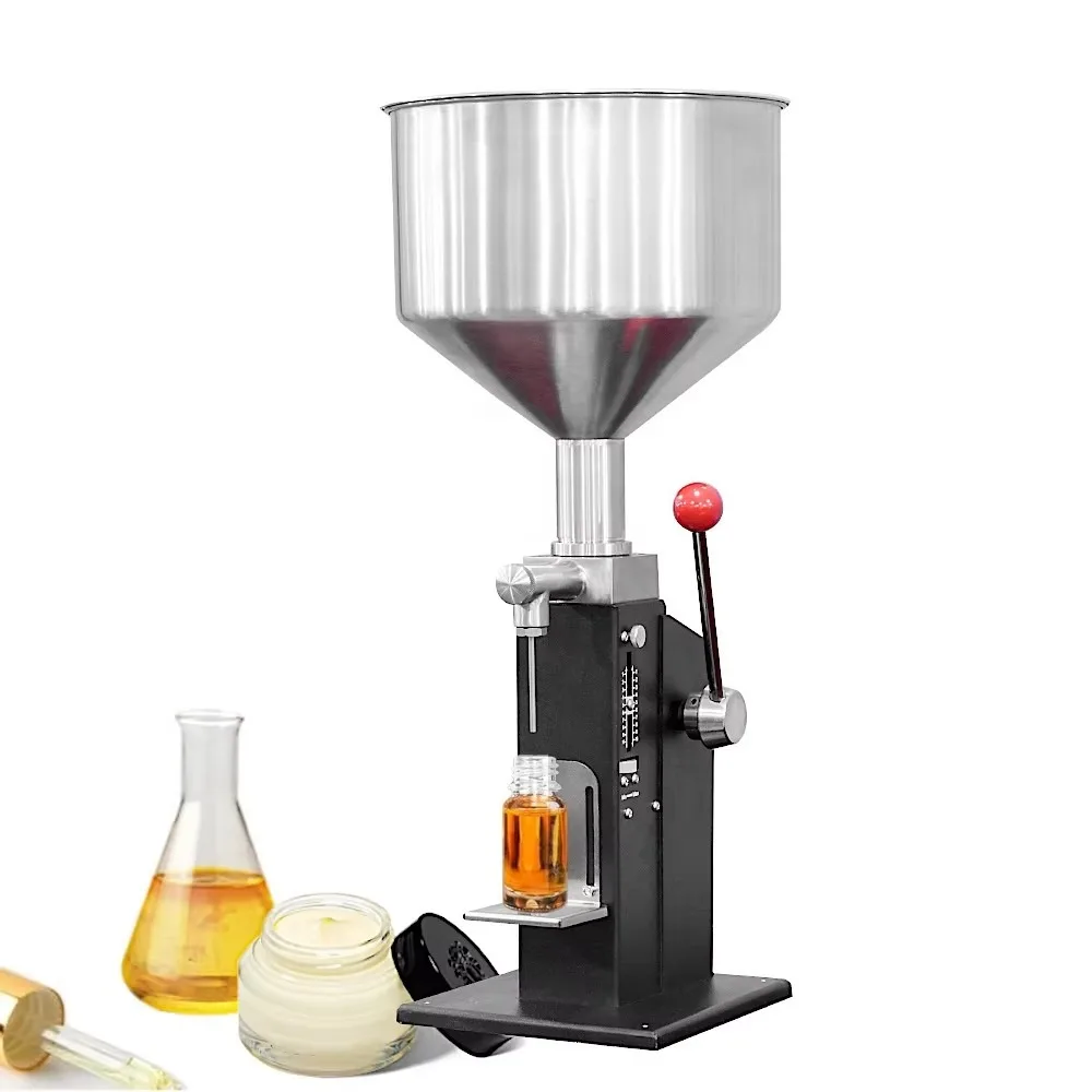 Manual Paste Liquid Filling Machine 2ml 5ml 10ml Adjustable Bottle Filler for Honey Cosmetic Lip Gloss Dishwashing