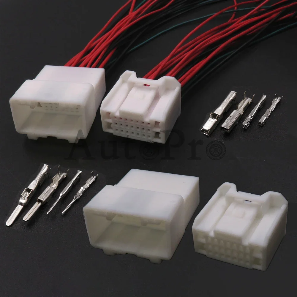 

1 Set 25 Hole 7282-4855 7283-4855 AC Assembly Electrical Wire Cable Socket Hybrid Connector Automobile Male Female Docking Plug