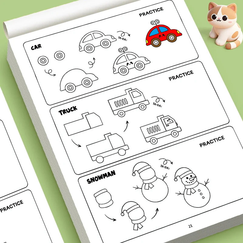 How to Draw Everything Book for Kids, Easy Beginner Sketch Activity Book to Improve Children's Drawing Skills & Creativity