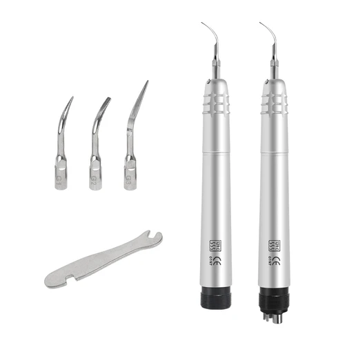 Escalador de aire ultrasónico Dental con 3 puntas, pieza de mano de escala, escalador neumático de frecuencia, 2/4 agujeros