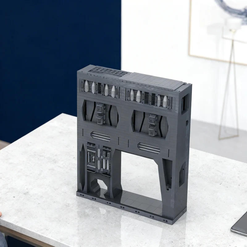 

Набор для сборки модели имперского ангарного комплекса MOC (5288 деталей) – креативный подарок для взрослых и детей, премиум-класс, для декора рабочего стола