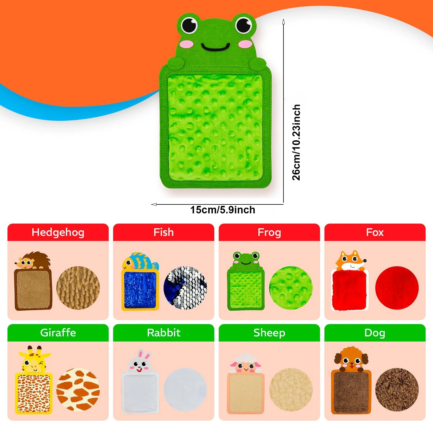 Felt Sensory Mats for Autistic Children Cartoon Animal Cognition Tiles Textured Pads Developmental Preschool Education Toys