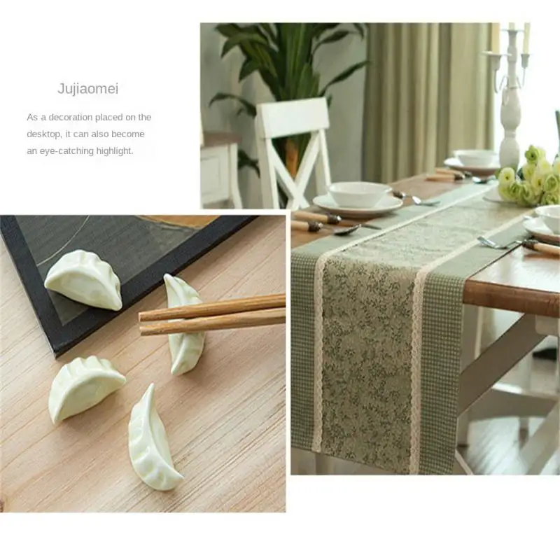 1/4/6/8/10PCS Creative Ceramic Hotel Set Dumpling Personalised Chopstick Holder Chopstick Holder Home Cute Table Decoration