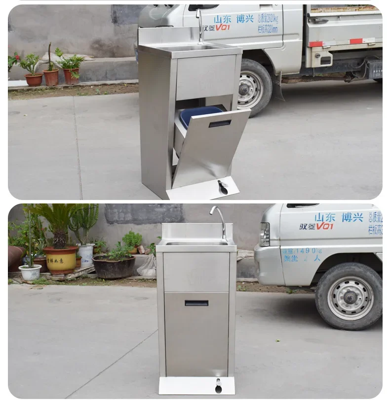 Y16- Stainless steel sink clean room purification workshop pedal sink single tank sink