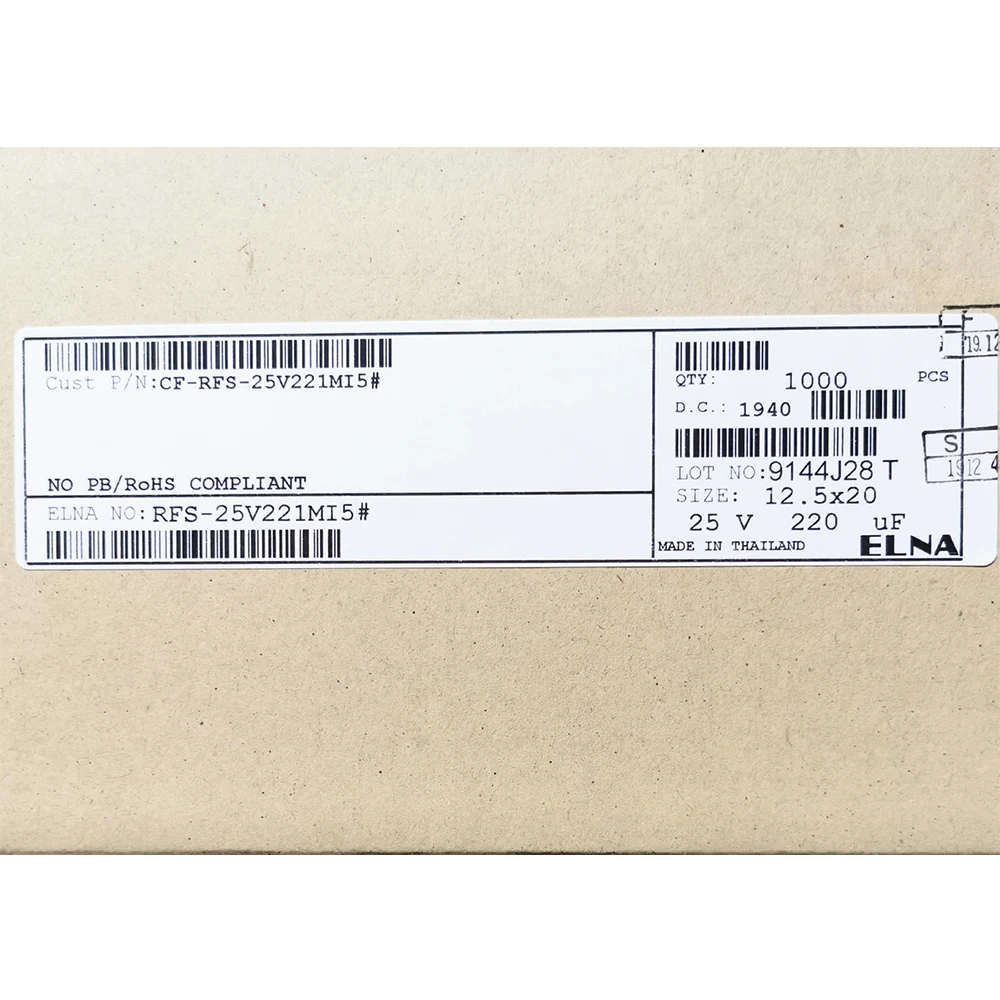 2 шт.-14 шт. SILMIC II RFS ELNA 13x20 мм 25 в 220 мкФ 25 в шаг 7,5 мм 85 ℃ электролитические конденсаторы 13*20 м для платы усилителя