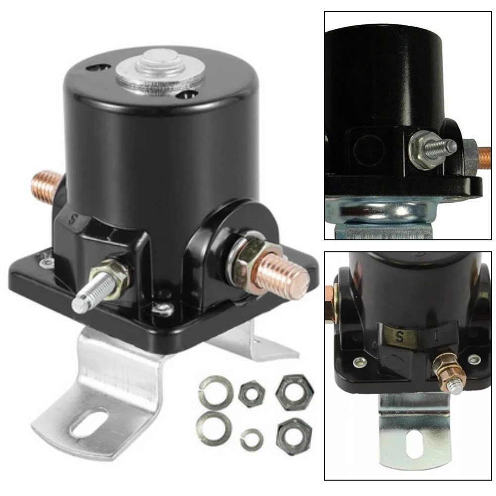 12V 3 Post Starter Solenoid 8N11450 For Ford For Tractor 2N For 8n For 9n Replacement Electrical Panel Accessory Black
