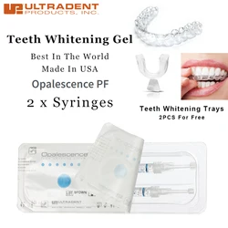 Dentes branqueamento gel casa kit dental profissional peróxido seringas produtos de hidrogênio americano opalescência pf 16 15 bandeja de branqueamento