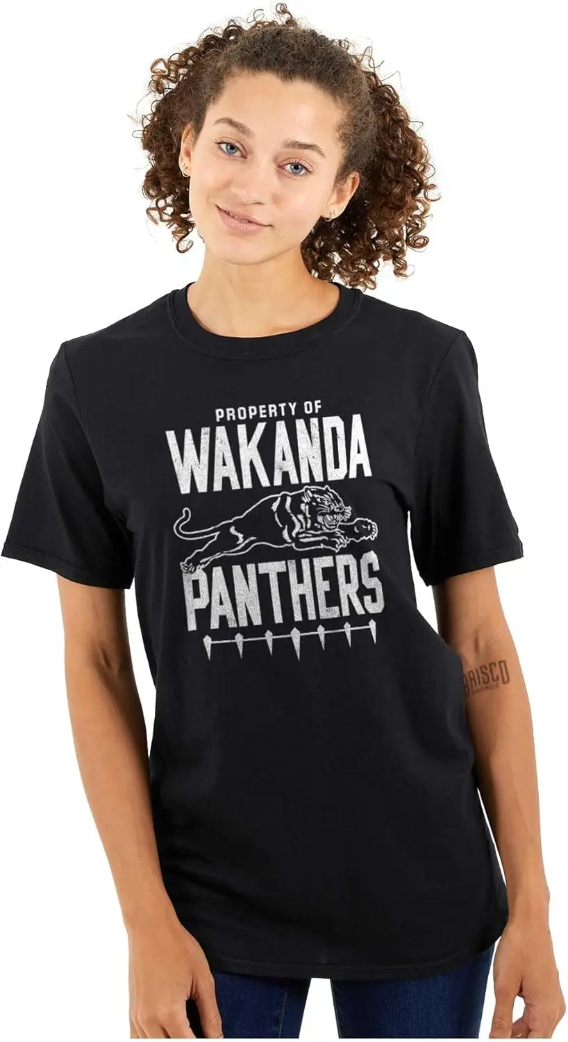 Brisco Brands Property of Panthers Superhero Graphic T Shirt Men or Women