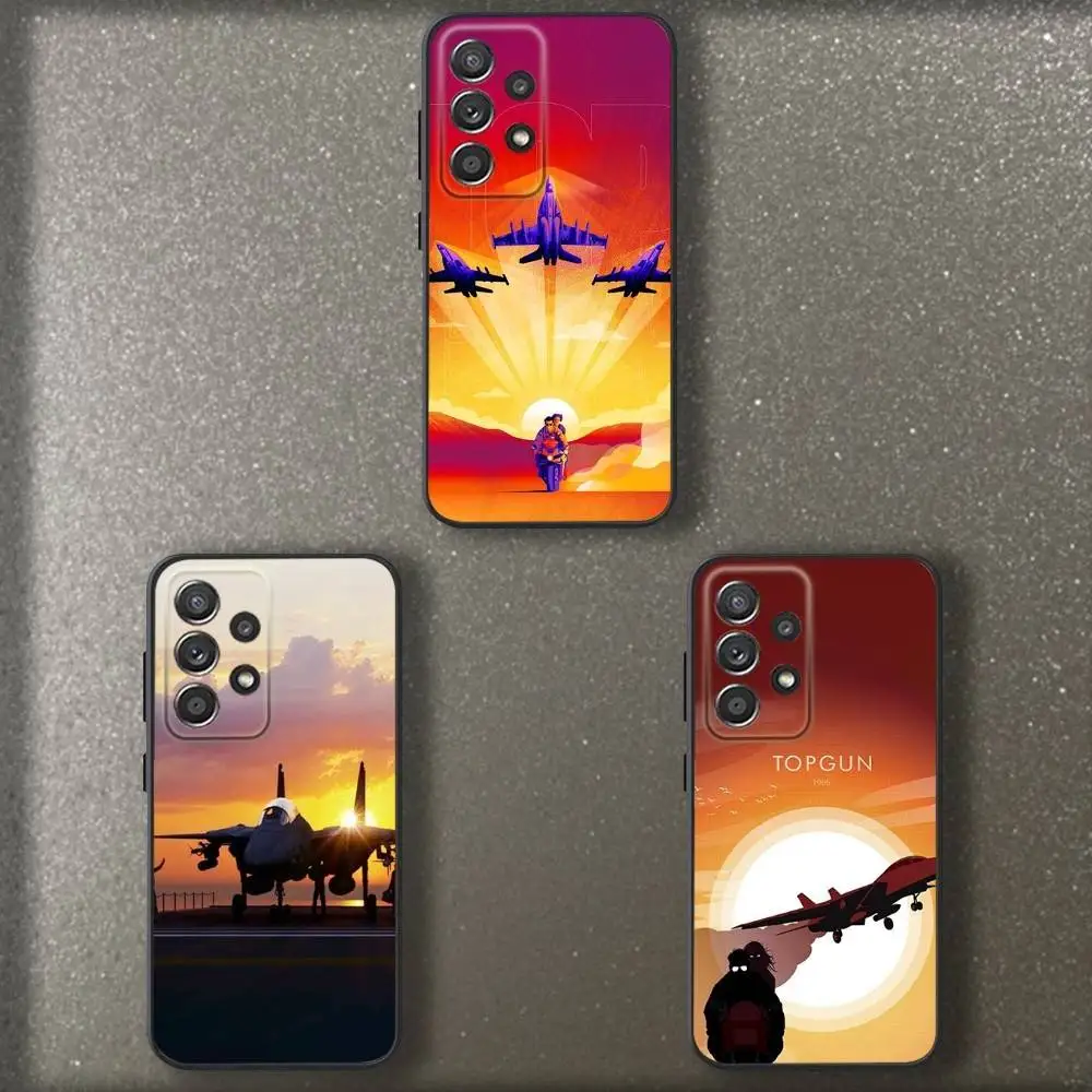 

Film Top G-Gun M-Mavericks Phone Case For Samsung S 25,24,23,22,30,21,10,9,Ultra,Plus,Lite,FE,4,5 G Soft Black Case