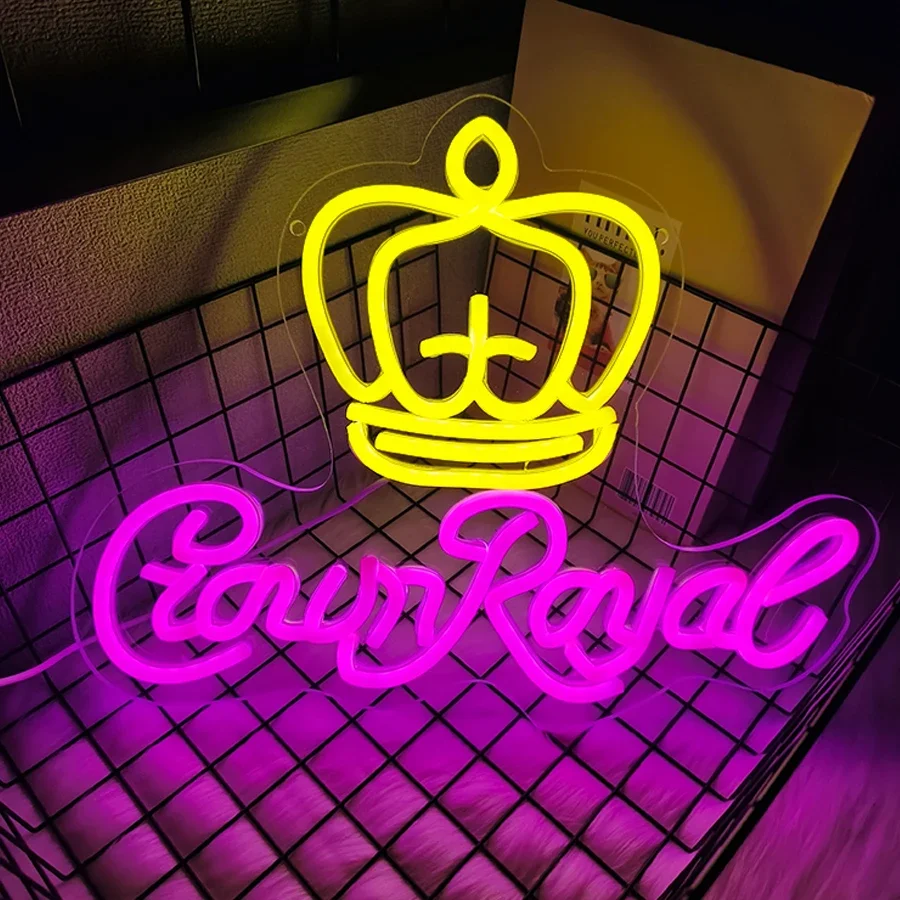 

Led Neon Light For Bar,Man Cave,Bedroom,Store, Party,Hotel,Game Room Decoration,USB Powered，Crown Ultra Neon Sign For Wall Decor