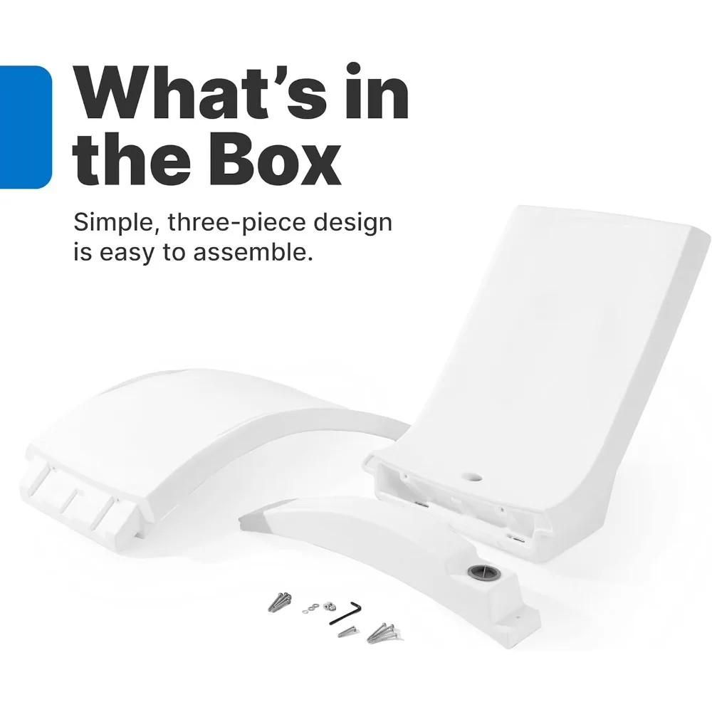 كرسي حمام السباحة Step2 Vero، مقاوم للبهتان، أثاث فناء مقاوم للماء، كرسي صالة حمام السباحة لرف الشمس، يستخدم في حمامات السباحة مع أرفف #6