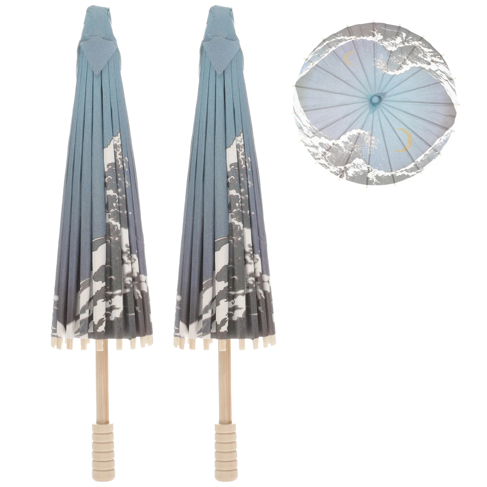 

Pram Parasol Japanese Paper Umbrella Decoration Cosplay Pocket Classical for Kids