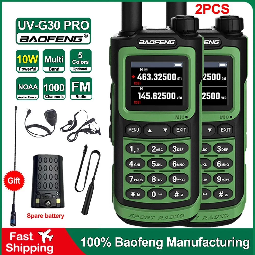 2-talkies-walkies-portables-baofeng-uv-g30-pro-radio-haute-puissance-charge-type-c-double-bande-longue-portee-radio-bidirectionnelle