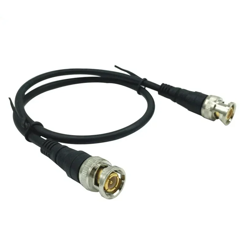 ESCAM Pure Copper BNC Male To Male Straight Crimp Q9 Head HD Monitor Line Double-head Video Cable  1 M Jumper