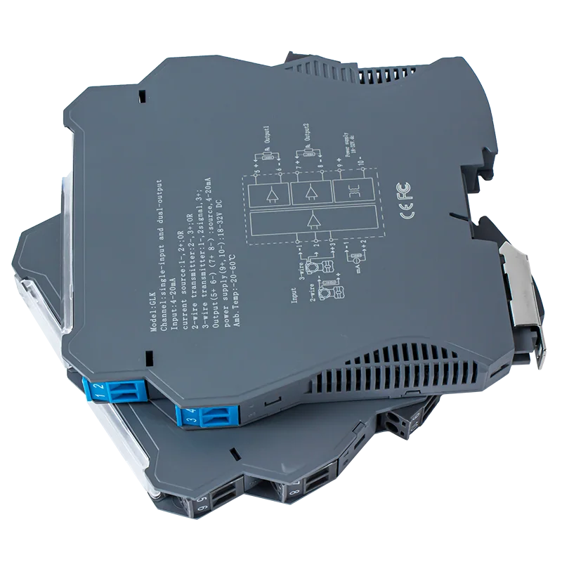 1 em 1 saída dc 24v isolador de sinal analógico distribuidor de isolamento de sinal de alta precisão 4-20ma a 0-10v gerador de sinal analógico