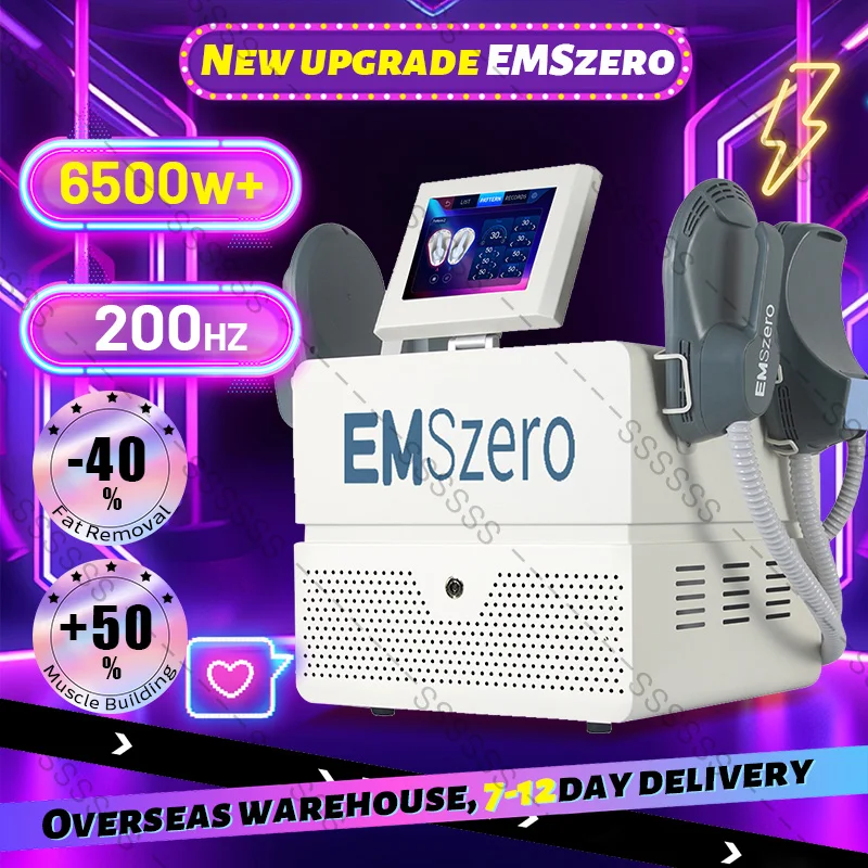 EMSZERO Machine NEO RF EMS Electromagnetic Muscle Stimulator PRO Ultra 2025 Professional Sculp 6500w 5 Handle Pelvic Girdle