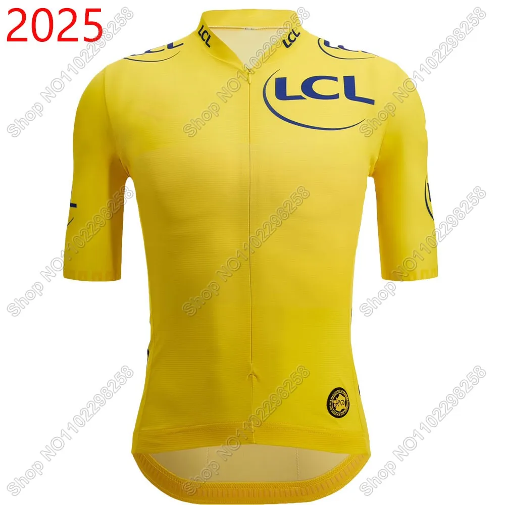 

France Tour TDF Велосипедный трикотаж 2025 с коротким рукавом Летняя одежда для велоспорта Рубашка для шоссейного велосипеда Велосипедные топы MTB Одежда Униформа Майо