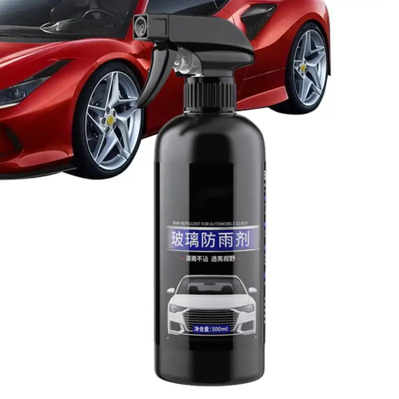 Water Repeller Car Windshield Powerful Windshield Water Repeller Car Windshield Spray 500ml Antifogging Rainproof Agent Anti Fog