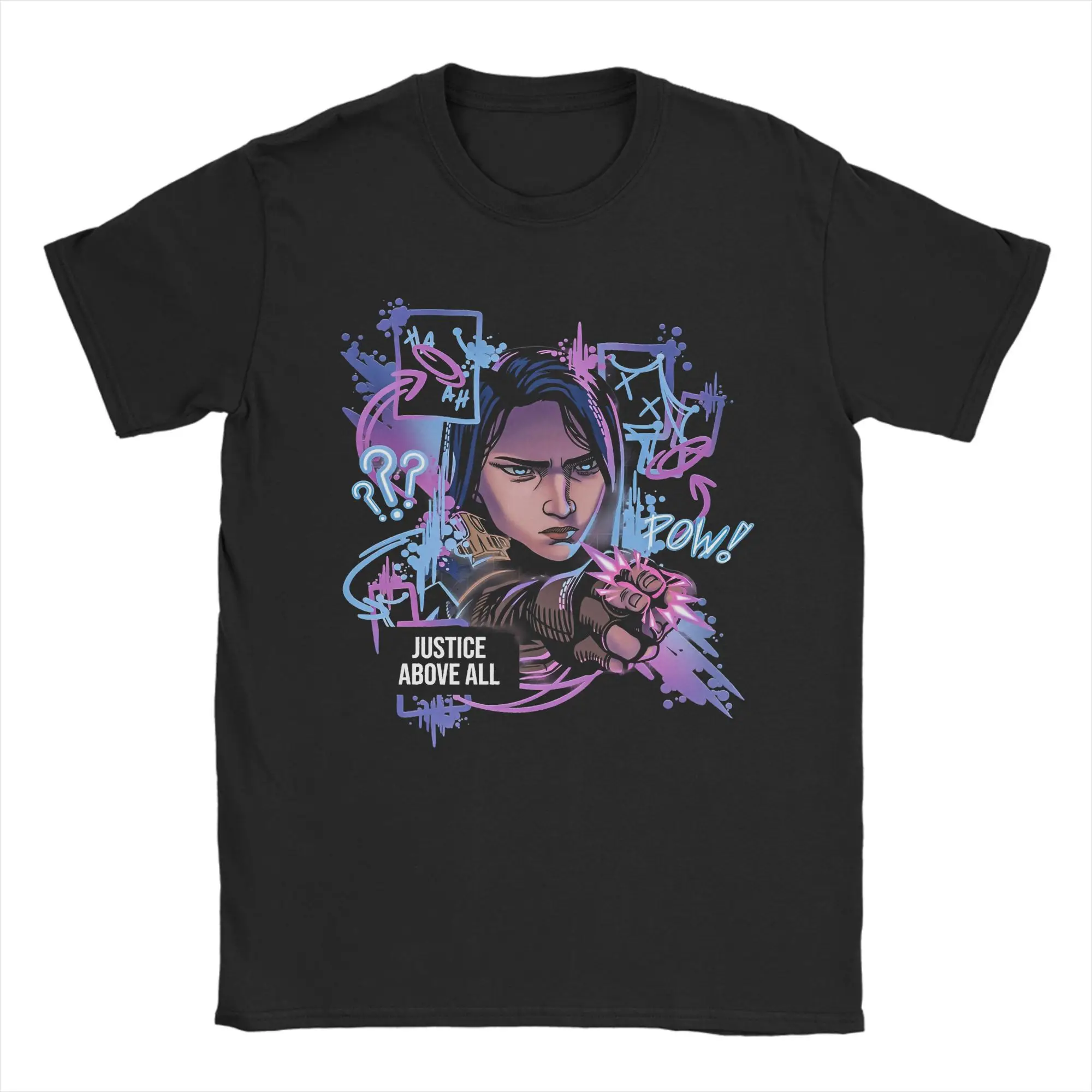 Men Women Graphic Printing Arcane JInx Tee T Shirt 100% Cotton Viktor Arcane Game T-shirts Clothing