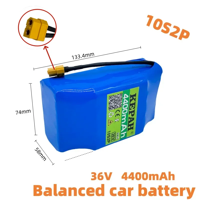 Actual capacity10s2p36V9.8ah 450W 18650 Li ion battery pack for Cooter skateboard eBike electric bicycle 42V 37V 35e XT60 SM 2P