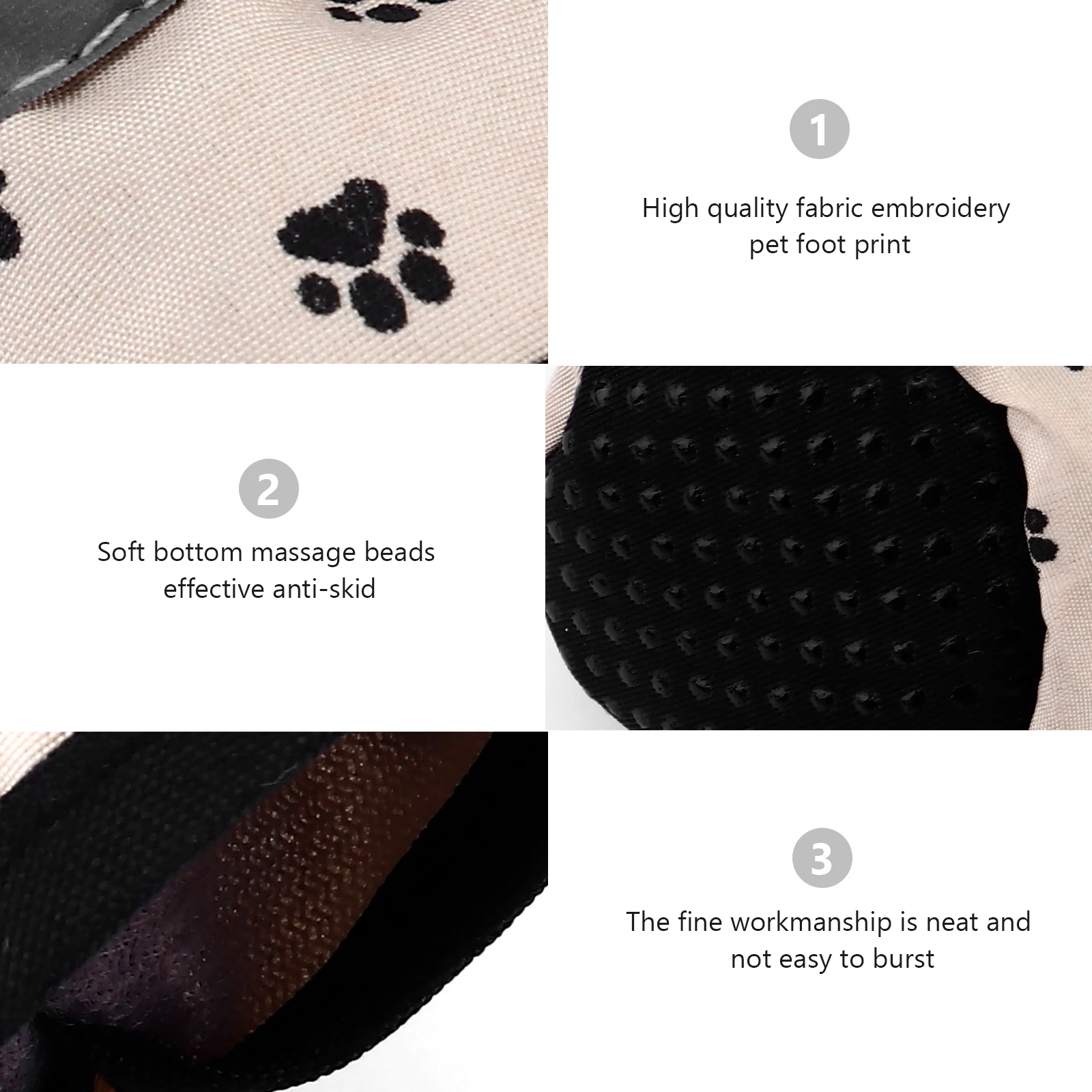 

4pcs Dog Shoes Yellow Waterproof Anti Skid Soft Soles Adjustable Paw Protectors for Indoor Outdoor Use Keeps Paws Dry Warm