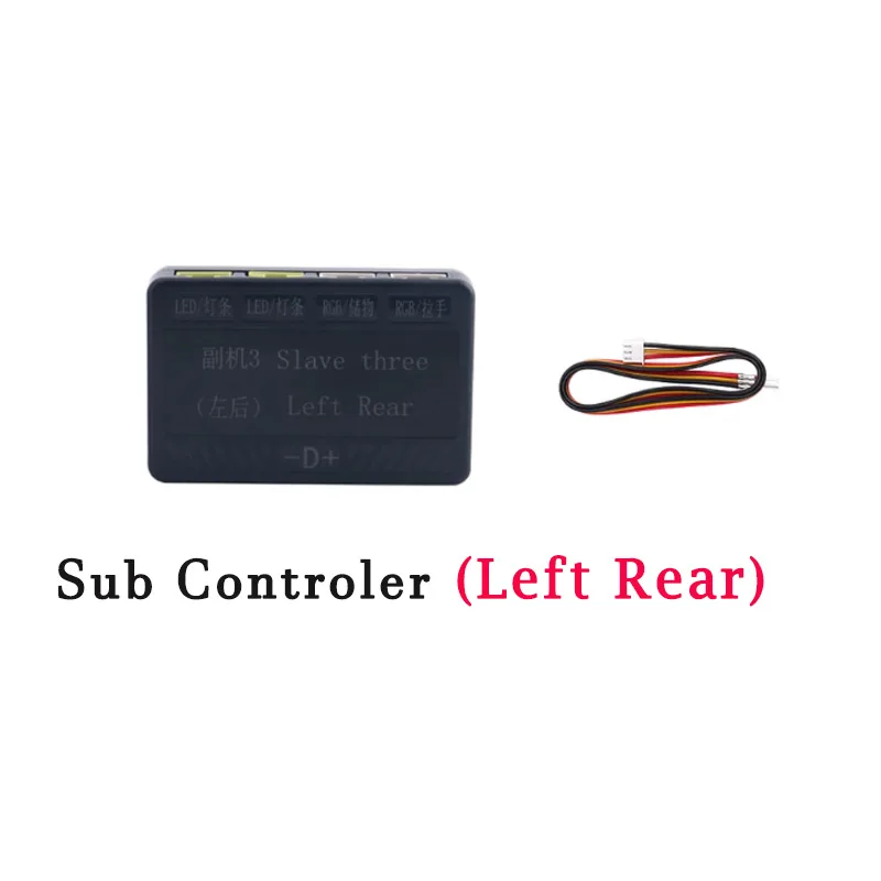 18/22 in 1 Ambient Symphony Light Parts Dual Zone Main/sub Controller Verlengsnoer 35/75/110cm Lichtstrips Volledige kleuren onderdelen