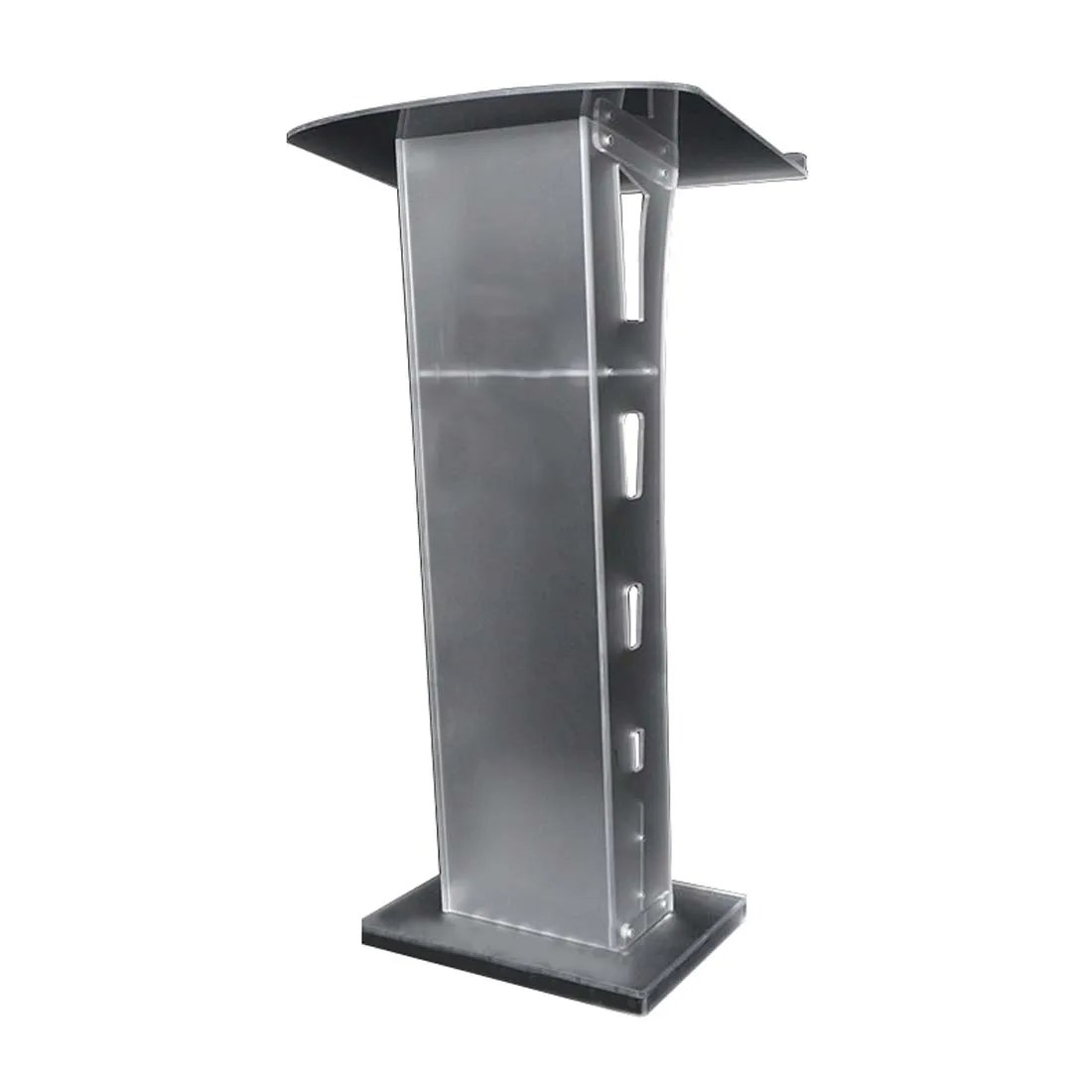 

Customized crystal podium presided over the guest desk podium welcome front desk lighted parking desk reception desk