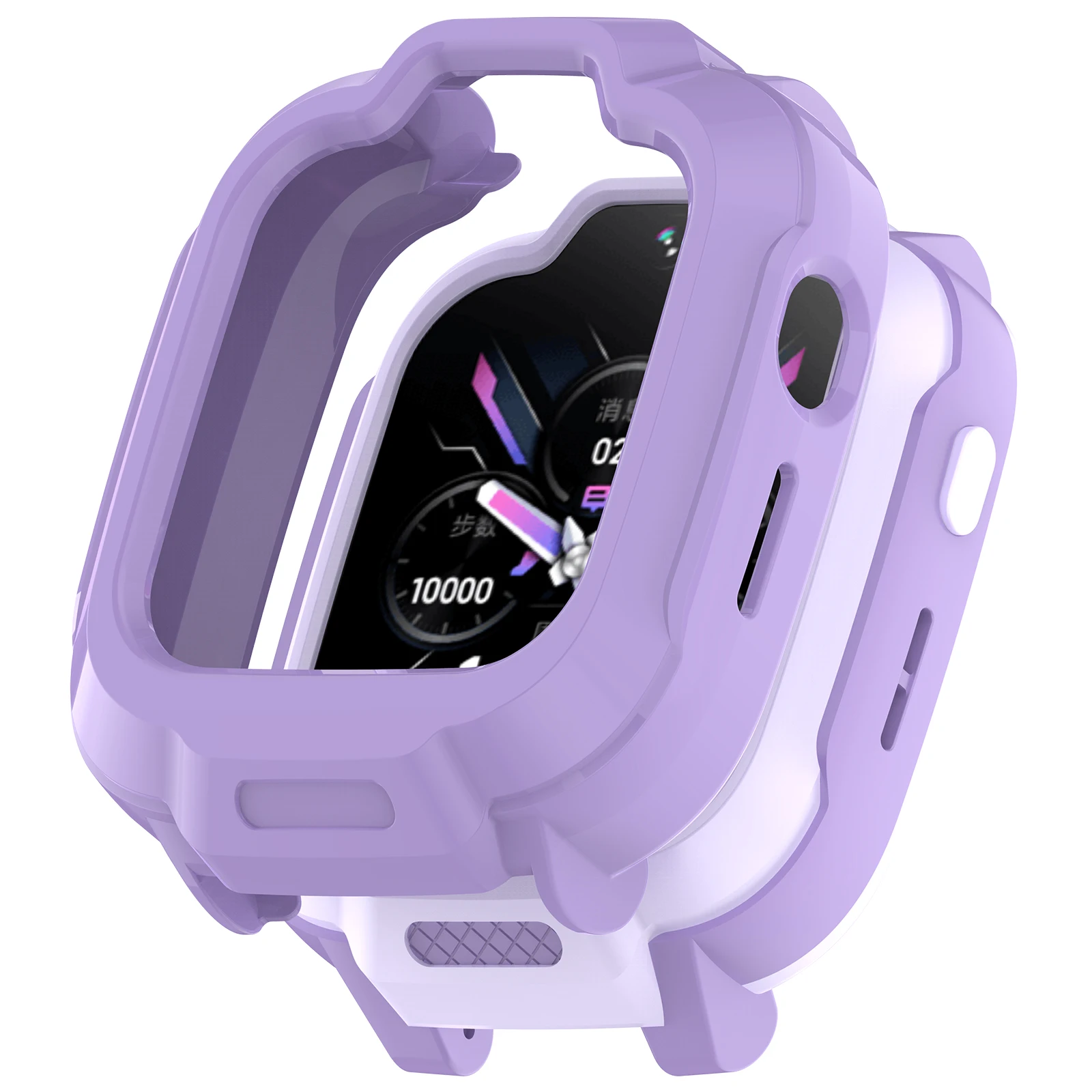 

Для Xiaomi Smart Kids Watch Чехол для часов из ТПУ Полый дизайн Защитный чехол для часов - фиолетовый