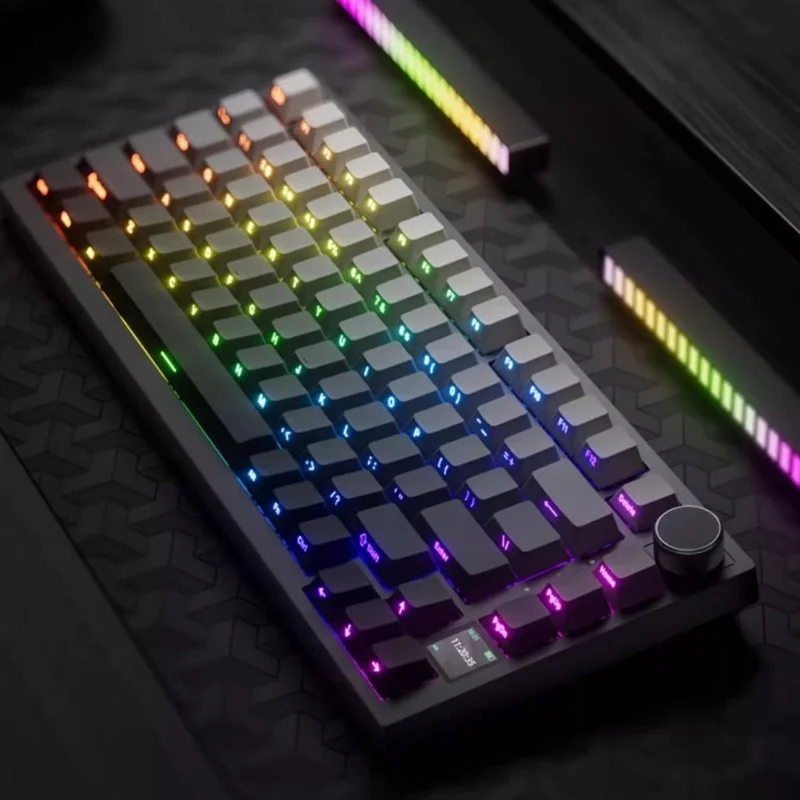 

Ajazz AK820 Mechanical Keyboards Gaming Keyboard Bluetooth Wireless Keyboard 3 Mode Hot Swap RGB Backlight Custom Gamer Keyboard