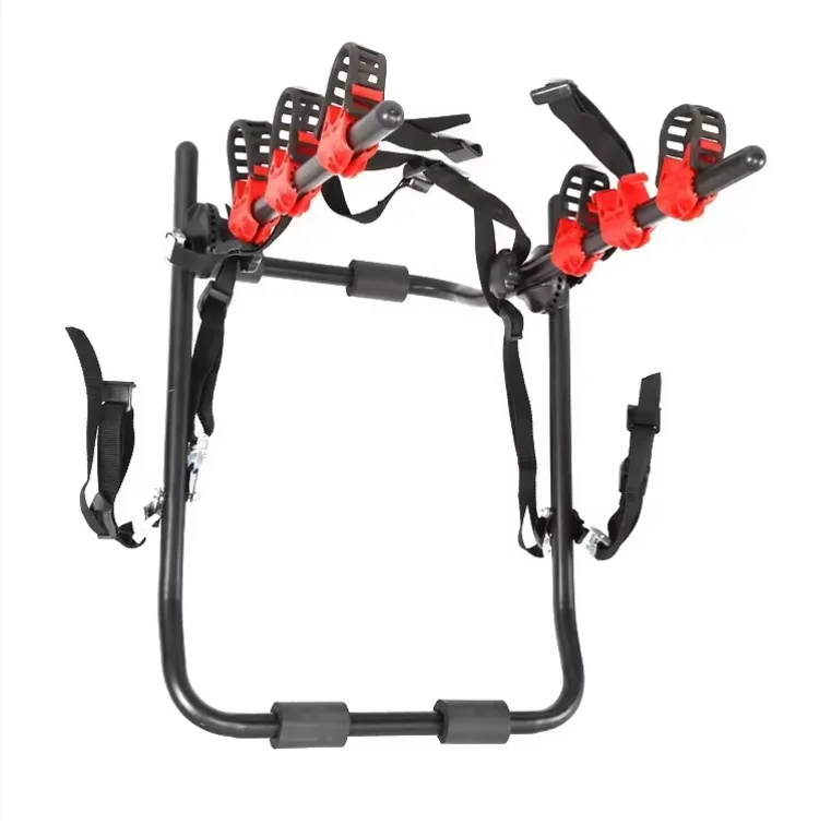 Bike Racks Rear Trunk Boot Mount 3 Trunk Mount Hatchback SUV Car Sport Outdoor Steel Powder Coated 100kg Load Capacity Foldable
