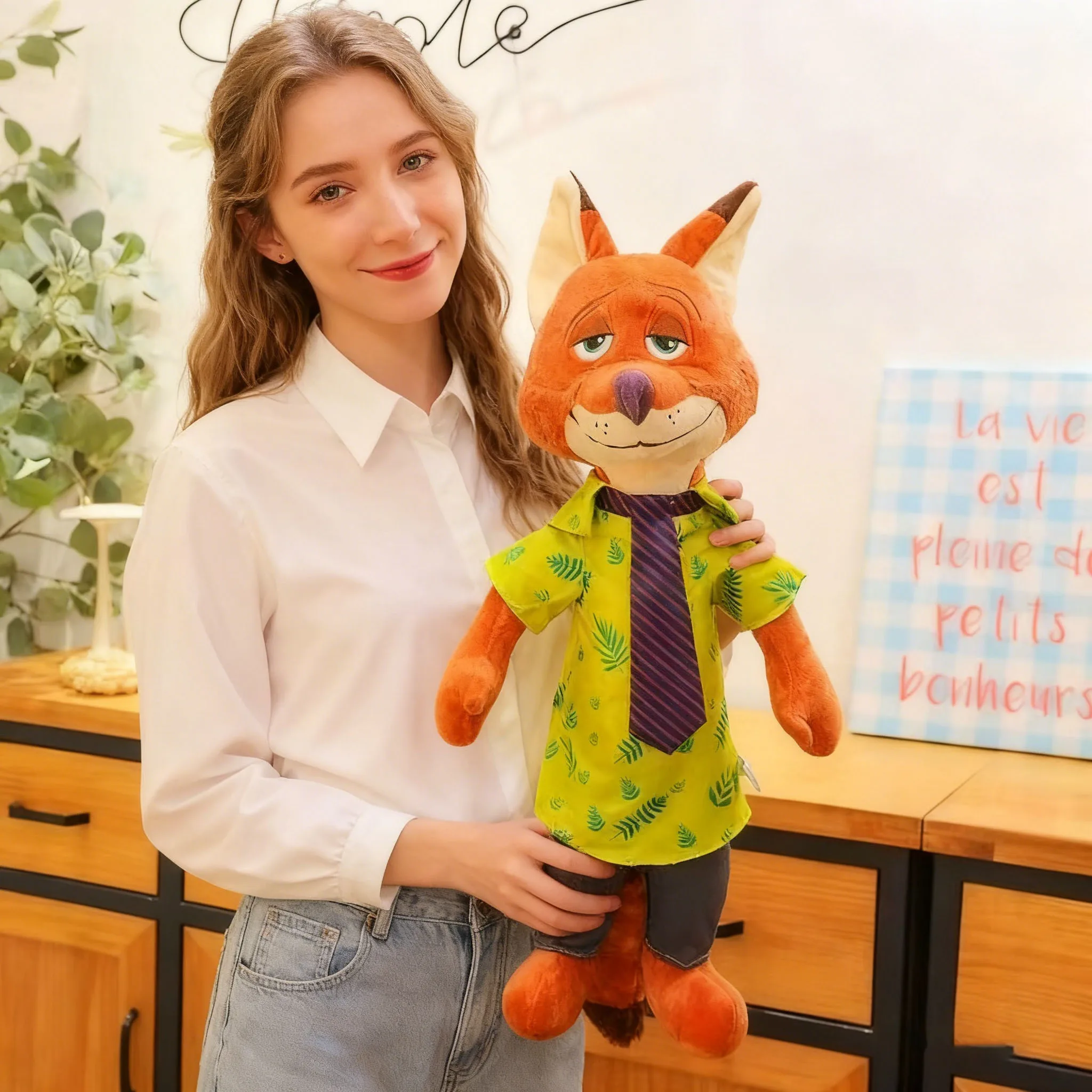 Schattige dierenpluche pop 40 cm - Zootopia Vos en konijn Knuffel Cartoon Kawaii Zacht speelgoed voor meisjes Kinderen Verjaardag Kerstcadeau