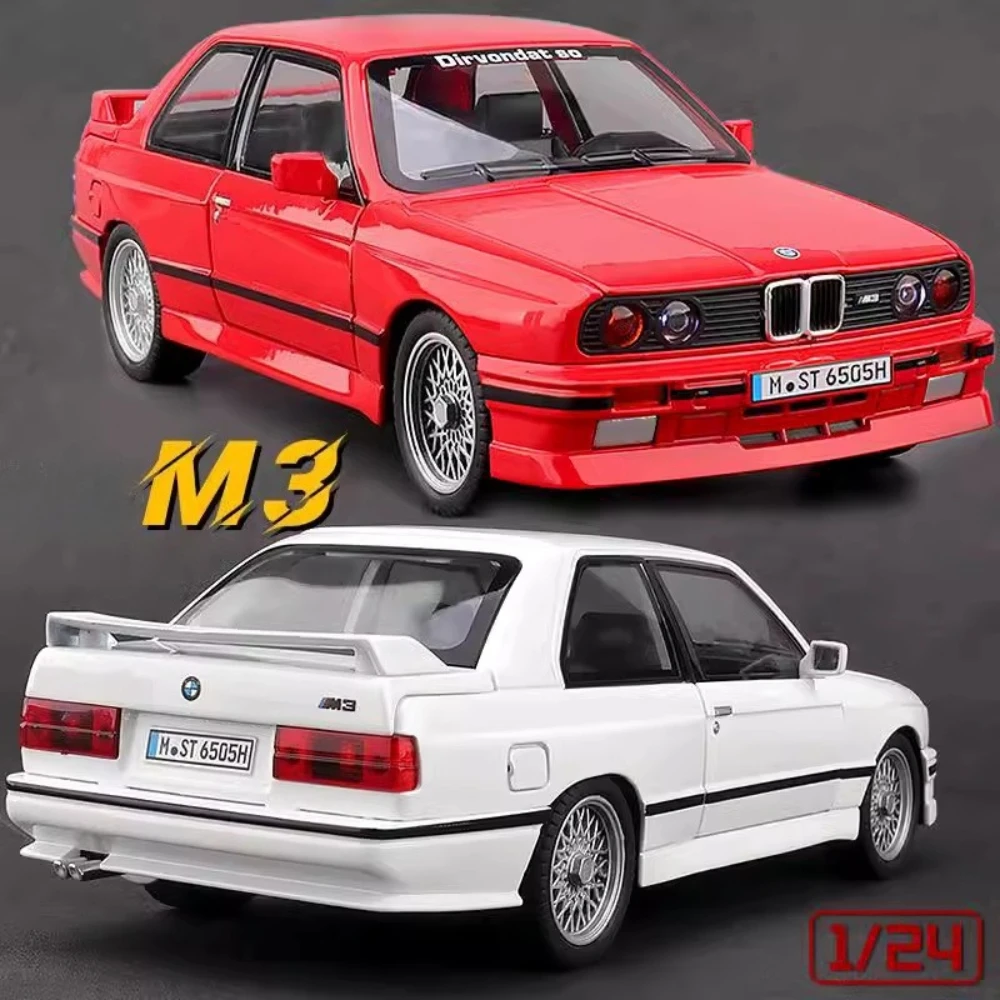 1:24 M3 X5 合金ミニチュアモデルダイキャストおもちゃ車のドアオープン前輪ステアリングサウンドライトプルバック車両子供のギフト