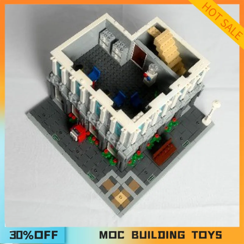 2245PCS Customized MOC Modular Corner Store Building Blocks Technology Bricks DIY Creative Assembly Education Toy Holiday Giftss