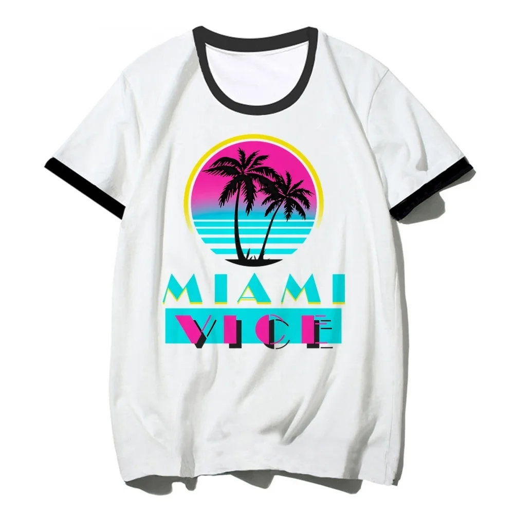 Miami Vice t shirt teen kawaii goth cutecore top tees summer clearance sales graphic dollette japan