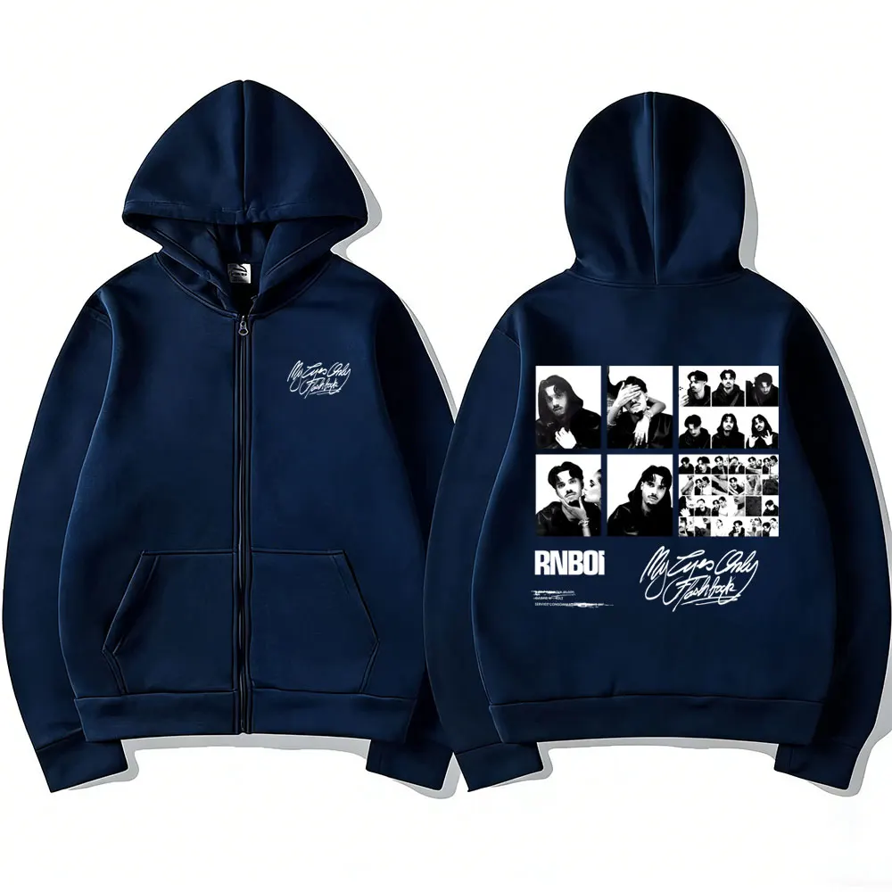 Imagen 4: Sudadera con capucha y cremallera RnBoi My Eyes Only Flashback Album Merch para hombre y mujer, estilo hip hop, moda pop, chaqueta con cremallera, abrigo streetwear
