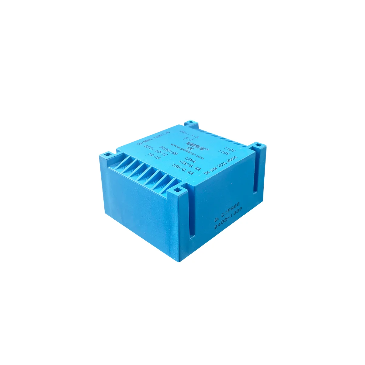 

PU3018B Power 10VA Input 115Vx2 Output 6Vx2/7.5Vx2/9Vx2/12Vx2/15Vx2/18Vx2/24x2 PCB Encapsulated Isolation Transformer