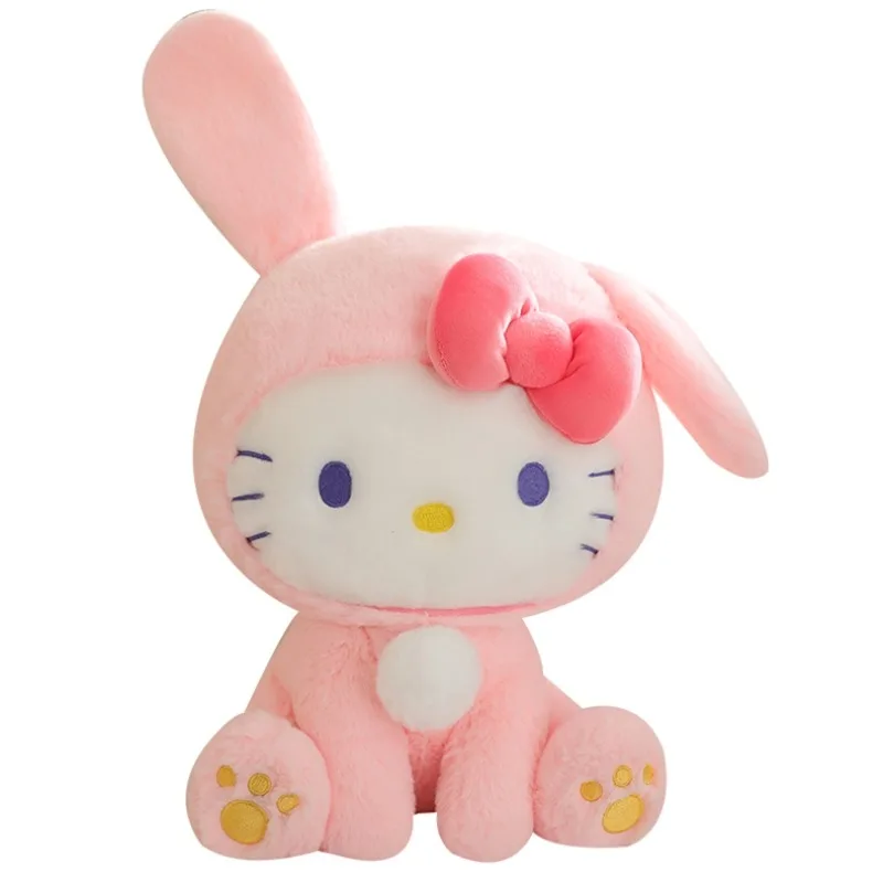 

Kawaii Hello Kitty Doll Cute Anime KT Plush Doll Girl Gift Furniture Decoration Women Accessories Toy Wholesale Festival Gift