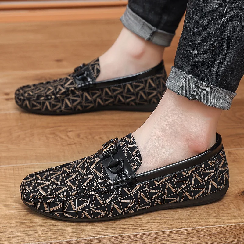 Men's Luxury Loafers British Style Men Casual Shoes High Quality Business Shoes Versatile Wear-resistant Walking Shoes New 2025