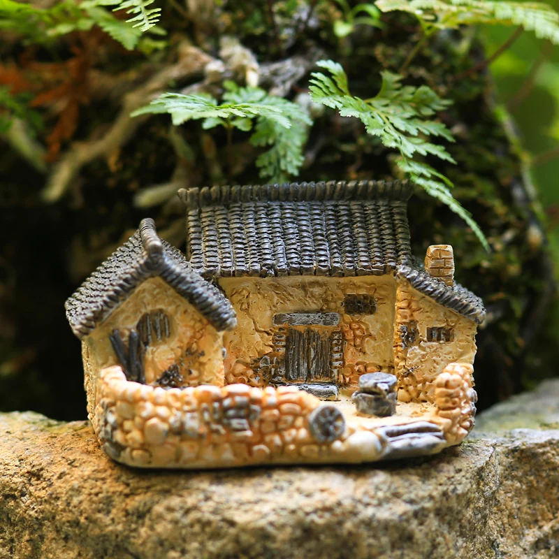 Creative retro house decorations, rockery micro landscape, bonsai decoration