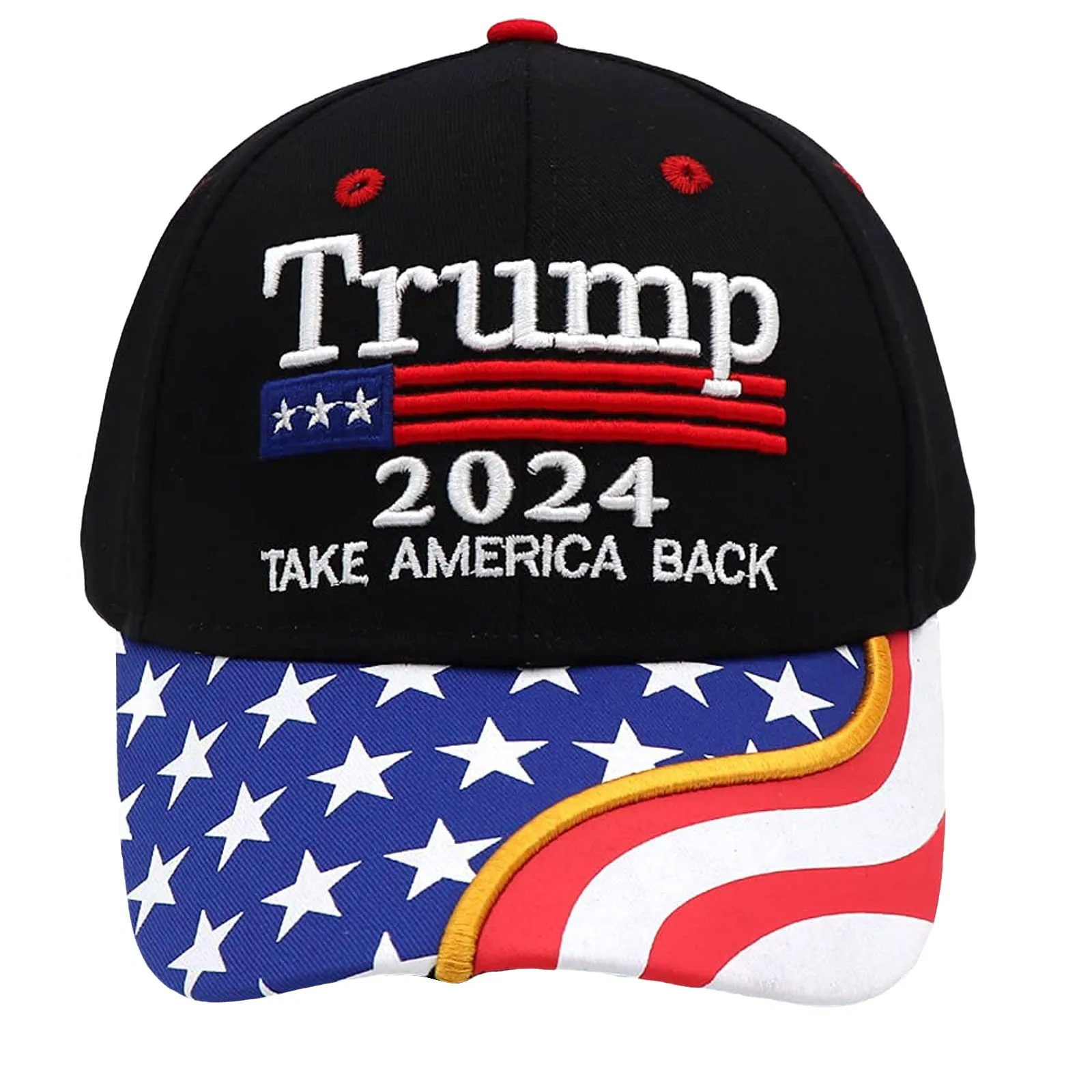 Embroidered Adjustable Trump Campaign Hat Take American Back Unisex Trucker Cap Donald Outdoors Street Flags Us Election Caps