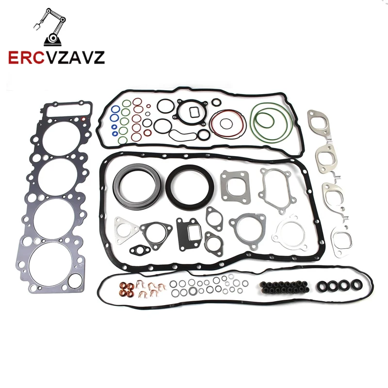 

4HK1 4HK1T Engine Gasket Kit for Isuzu Hitachi ZX170W-3 ZX190W-3 ZX200-3 ZX220W-3 ZX225US-3 ZX210 ZX240-3 JCB JS200 Excavator